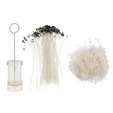 JC 500g 순수 간장 왁스 + 15cm 사전 왁스 칠 심지 및 교회 탑 캔들 만들기 금형 키트