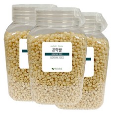 바른건강 볶은 곤약쌀 시리얼 곤약쌀볶음 퍼핑 바삭한 곤약미 곤약뻥튀기, 250g, 3개