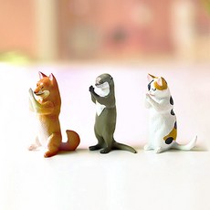잘먹겠습니다 기도하는 동물 피규어 인증샷피규어, 1) 고양이