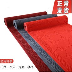 러그 복도 카페트 호텔 모텔 매장 가정용 문입구 주방 계단 매트 도어매트 발매트 미끄럼방지, C03-딥레드 엠보 그림 60*150CM