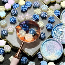 진주빛 혼합 색상 씰링 왁스 입자 편광 소재 고양이 발톱 인사 카드 핸드북 DIY 도구 150 개, 08 150pcs lanshixian