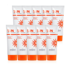 (10개)푸드어홀릭 멀티 선크림 70ml SPF50/PA+++, 10개