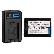 NP-FV70 호환배터리+LCD 1구 충전기세트 CX200 CX190 CX250 ~, 1개