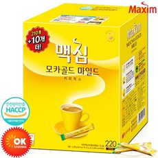 맥심 모카골드 마일드 커피믹스 선물세트, 220개입, 1세트