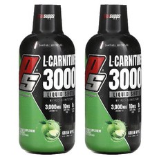 엘카르니틴 L카르니틴 L-Carnitine 엘카르티닌 리퀴드 3000 애플 473ml 2병, 2개