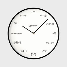 세이투셰 Quiz Wall Clock (White) 퀴즈 월 클락 벽시계 무소음 (화이트) - 세이투셰