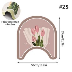 매트 용이 변기 카펫 바닥 깔개 샤워 측면 목욕 욕조 침실 룸 도어매트 거실 부케 미끄럼 방지 및 가정용 청소, S5, 1개
