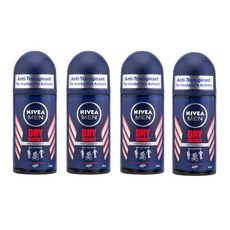 니베아 데오드란트 롤온 맨 드라이 임팩트, 4개, 50ml
