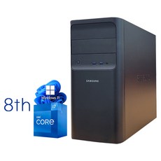 삼성 중고컴퓨터 본체 윈도우11/10 갓성비 사무용 데스크탑, T8 i7-8700 16G SSD120 HDD500
