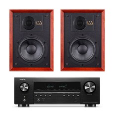 데논 AVR-S670H + 와피데일 Denton 85주년 하이파이 네트워크 오디오, 스피커(블랙)