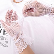 톡톡창고 망사 레이스 uv차단장갑 운전장갑 얇은장갑 스마트터치 미끄럼방지 손등 햇빛차단 여름 - 이미지 5