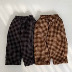 유아 바지 데일리 캐쥬얼 등원룩 체크 겨울 아기 아동 여아 남아 주니어 체스팬츠