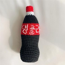  개달당 댕콜라 딸랑 삑삑이 강아지 장난감 뜨개장난감, 단품 