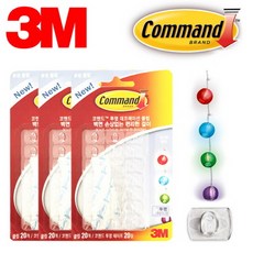 도매빅뱅 3M 투명 장식용전선 미니클립 60P 평몰딩/인테리어몰딩/pvc몰딩/코너몰딩/천장몰딩/쫄대/사각몰딩/마감몰딩/걸레받이몰딩/액자몰딩, 단일 색상