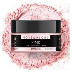 MONEGASQUE 베이킹 식용 더스팅 파우더 핑크 Edible Glitter Luster Dust Pink 7g, 1개