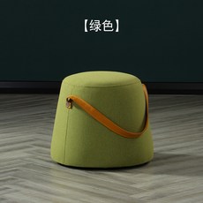 디딤대 HOXNE쇼파 밟고올라가는스툴 심플 모던 낱개 작은쇼파 가정용 침실 원형 의자 쇼파 발매트, T01-그린색