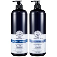 Dr.SEED Super Seed Bomb 洗髮乳+護髮乳 Set, 帶有甜美花香, 97.9%含天然成分, 1公升, 1組