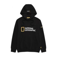  [국내매장판]내셔널지오그래픽 맨투맨 루코스 빅 로고 약기모 후디 티셔츠 블랙 N233UHD910 BLACK 