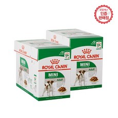 로얄캐닌 독 미니 어덜트 파우치 85g 24팩, 닭, 24개