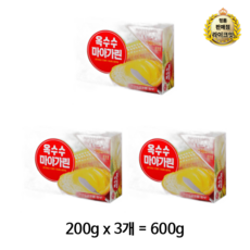 오뚜기 옥수수 마아가린, 600g, 3개