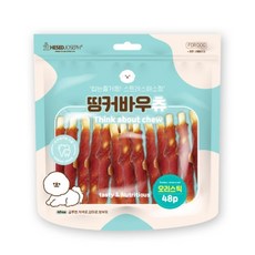 애견 간식 오리껌 48p 맛있는껌 오래씹는개껌 간시껌, 390g, 1개 - 오래씹는개껌