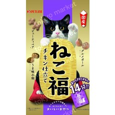 일본 펫라인 네코후쿠 양이용 건조 간식 치킨맛 덴탈 케어 보조 간식 3g 14개, 42g, 1개