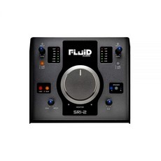 Fluid Audio SRI-2: 2x2 USB 데스크탑 웨지 w/24비트/192kHz + 48v 팬텀 파워 + 2X 스테레오 모니터 출력 + 2X 클래스 A 마이크 프리 + 거대, Fluid Audio SRI-2: 2x2 USB 데스크