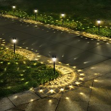 XIZIDA LED 태양광 옥외등 태양광 정원등, 10개, 머스타드