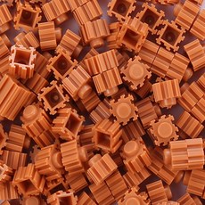 mytoys 디폼블럭 8mm 1000개 대용량 리필팩 33색상 도안책 증정, #1000개 32.황토색