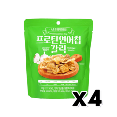 프로틴 연어칩 갈릭맛 단백질스낵 35g x 4개