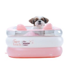 겟터치 에어백 반려견카시트 990g 초경량 충격완화, 1개, 아이스핑크 1SET