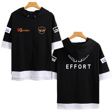 인터유 반팔티셔츠옷 S9 출정함 유니폼 SKT1 전대 경기복 FAKER 같은 여름 후드 페이크 남성