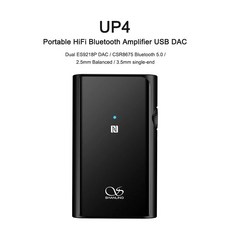 UP4 고해상도 블루투스 5.0 리시버 USB DAC AMP 헤드폰 앰프 듀얼 ES9218P 칩 2.5 + 3.5mm 출력 LDAC APTX AAC 신제품, 2.UP4 - 샨링ua3