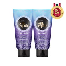 엘라스틴 실크리페어 샤이닝 트리트먼트 베이비 파우더향, 300ml, 2개
