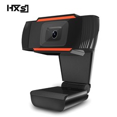 HXSJ 오리지널 A870B USB 2.0 웹캠 0.3 메가 픽셀 PC 카메라 HD 카메라 웹캠 PC 노트북 컴퓨터 용 내장 마이크 포함|web cam|hd camera web, 1개, 단일, 빨간