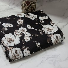 꽃무늬거즈원단