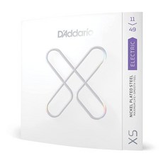 D'Addario 기타 스트링 XS 니켈 코팅 일렉트릭 XSE09544 부드러운 느낌과 탁월한 톤으로 최대 수명 6 기타용 9.5 44 슈퍼 라이트 플러스 미국 410112, 미디엄, 11-49, 1개