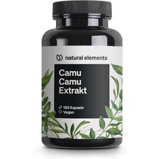 Naturalelements 카무카무 추출물 캡슐 비타민C 500mg 비건 180정, 1개