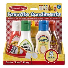 Melissa&Doug 美國瑪莉莎 醬料瓶玩具組 MD4317, 混色
