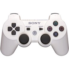 PlayStation 3 Dualshock 3 무선 컨트롤러 (클래식 화이트), 1, 단일옵션