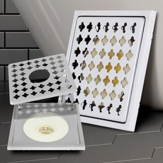 편리한 화장실 베란다 싱크대 하수구 악취 벌레 차단 설치형 배수구 커버 마개 덮개, 50mm