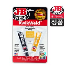 [공식판매점] 제이비웰드 퀵웰드 트윈튜브 에폭시 접착제 JB Weld, 1개