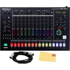 Roland TR8S Aria Rhythm Machine Bundle with MIDI 케이블 및 오스틴 바자 연마 천, TR-8S_Bundle w/ MIDI Cable