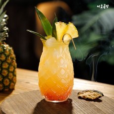 아소공방 X 보니쉬 고순도 파인애플 칵테일잔 480ml, 4개