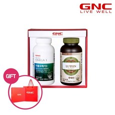 GNC 건강식품 비타민 비타민C [GNC] 눈건강세트 (루테인+더블오메가3)_30182, 상세 설명 참조, 단일옵션