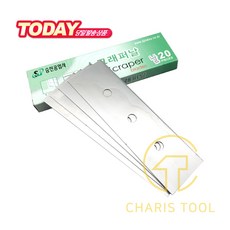 승진 원터치 스크레퍼 칼날20p 날교환 칼날교체 공구 철물 작업공구 눈 껌 헤라 스티커 제거기 납작칼 바닭긁개 경화끌칼 이물질제거 성에제거 페인트청소 카리스툴