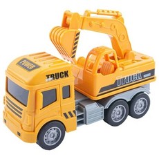 慣性工程車玩具，4入, 4個
