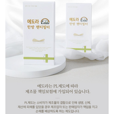에도라 한방 팬티라이너 한방필터 2팩 (2개월분 50매) /향균/탈취/청결/ Y존/ 질염개선/질염완화/ 여성청결제/ 발명특허