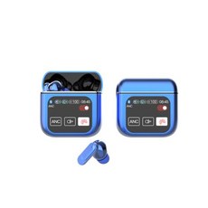 SE60 무선 이어폰 블루투스 54 LED 디스플레이 게임용 헤드셋 스포츠 헤드폰 HIFI 사운드 저지연 이어버드, 2) 파란