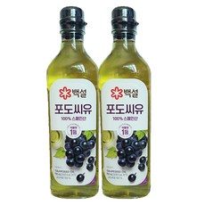 백설 포도씨유, 900ml, 2개